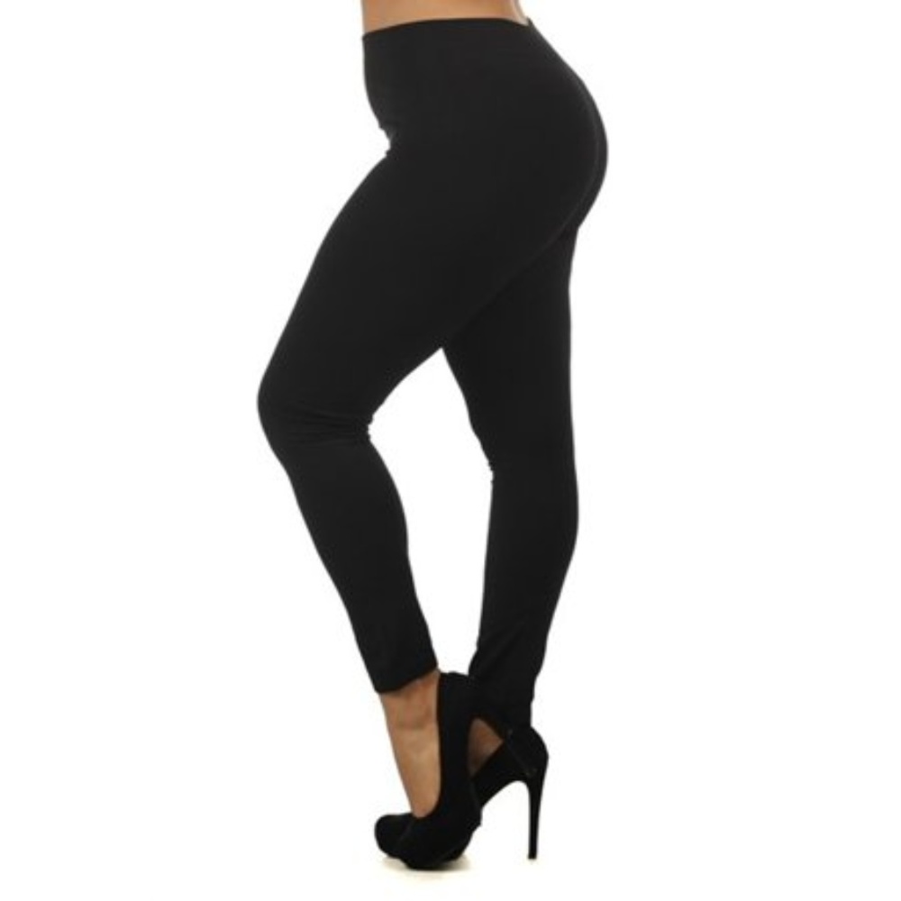 nwot black fleece lined leggings size large xl